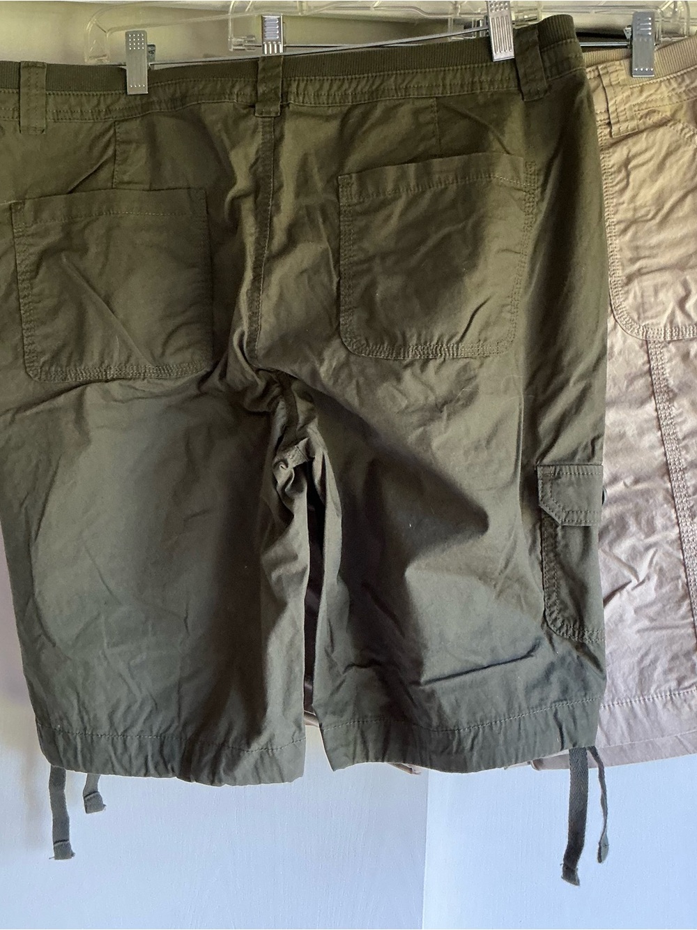 St. John’s Bay Women's Cargo Shorts - Olive, Tan, Brown, Light Gray - Picture 2 of 4